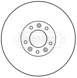 BORG & BECK Тормозной диск BBD5969S